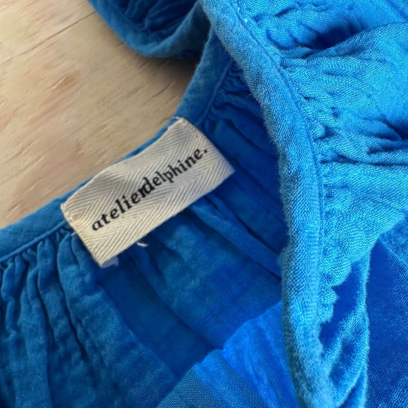 Atelier Delphine Crinkle cotton gauze top - Picture 3 of 4